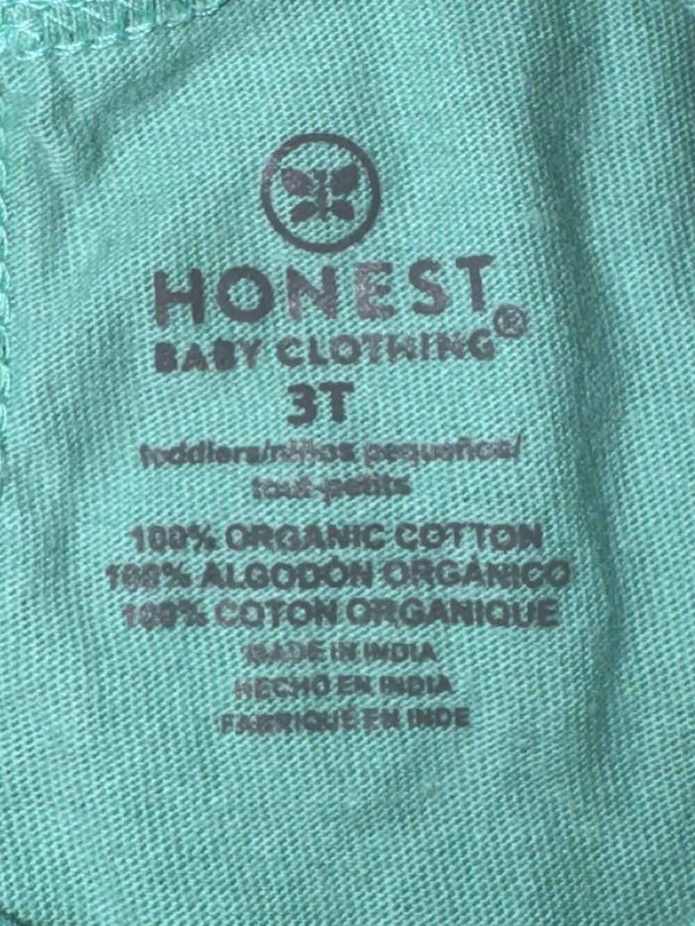 Girls 3T HonestBaby 100% Organic Cotton Toddler 10-Pack Puff Sleeve T-Shirts - Picture 11 of 11